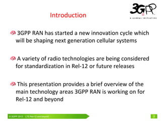 LTE Rel-12 and beyond | PPT
