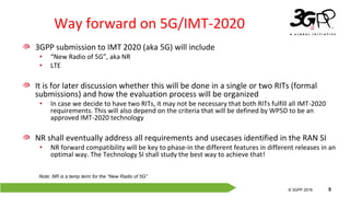 3GPP RAN progress on “5G” | PPT