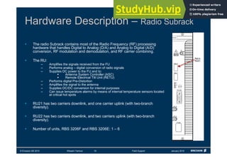 3G RBS Overview Field Support Operations Contents | PDF