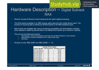 3G RBS Overview Field Support Operations Contents | PDF
