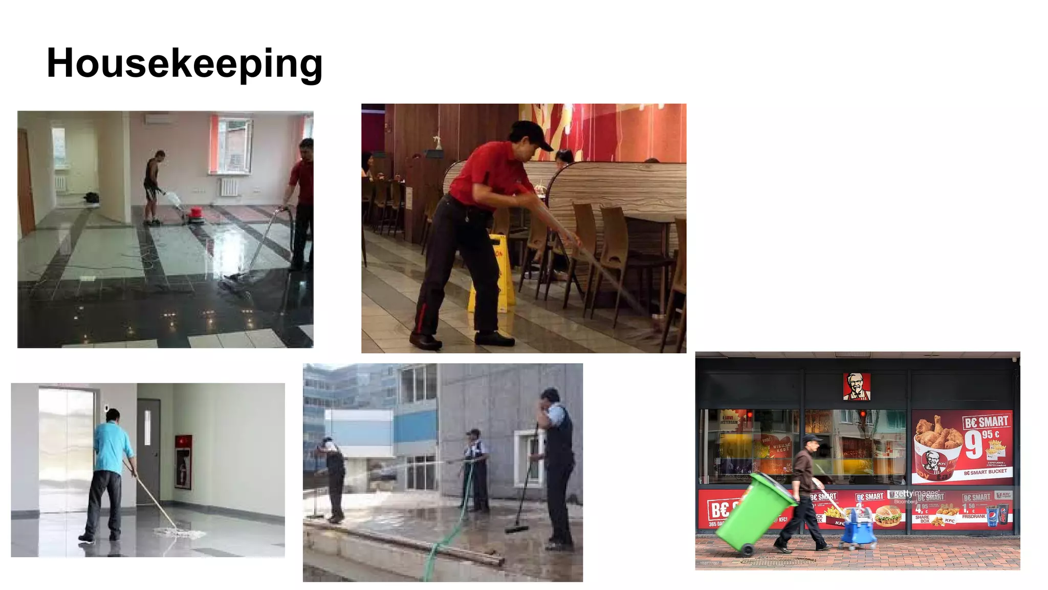 Housekeeping
 