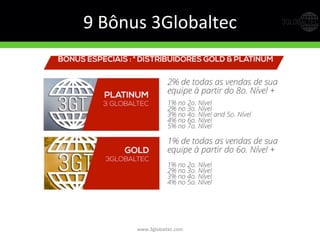 www.3globaltec.com	
  
9	
  Bônus	
  3Globaltec	
  
 