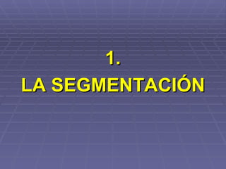 1. LA SEGMENTACIÓN 