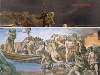Caronte , J. Benlliure Caronte  en  El Juicio Final,  Miguel Angel 