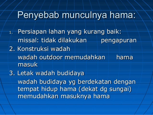 Hama dan penyakit ikan Hama dan penyakit ikan
