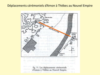 Déplacements cérémoniels d’Amon à Thèbes au Nouvel Empire
 