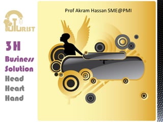 3H
Business
Solution
Head
Heart
Hand
Prof Akram Hassan SME@PMI
 