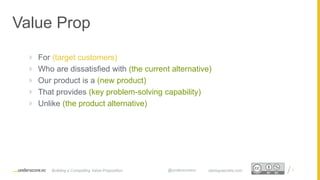 Startup Secrets - Building a Compelling Value Proposition | PPTX