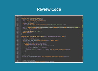 Review Code
 