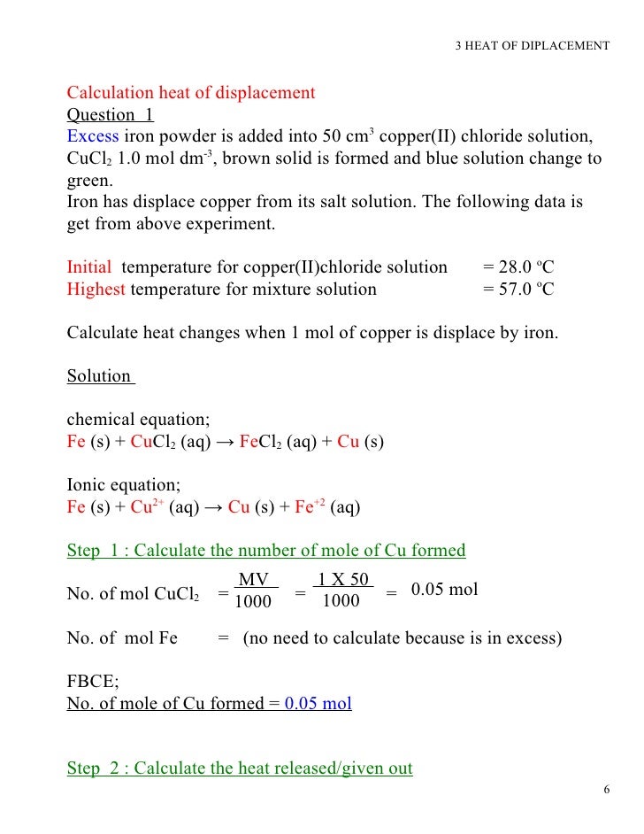 3 Heat Of Diplacement
