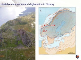 Unstable rock slopes and deglaciation in Norway

12.8
13.7

 