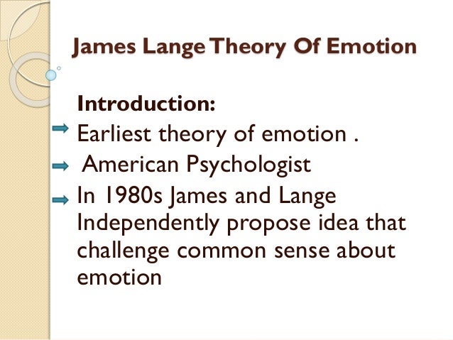 james lange theory