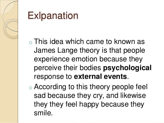 james lange theory of emotion james lange theory of emotion
