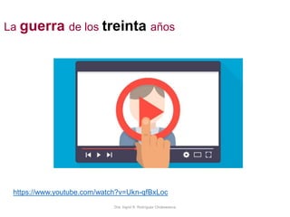 Dra. Ingrid R. Rodríguez Chokewanca
La guerra de los treinta años
https://www.youtube.com/watch?v=Ukn-qfBxLoc
 
