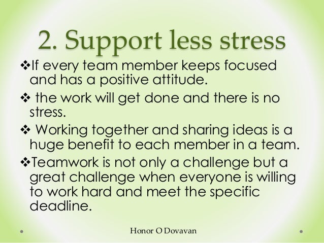 advantages of working as a team