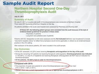Sample Audit Report
 