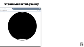 Странный тест на утечку
 