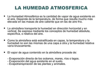 3 humedad atmosferica y nubosidad | PPT