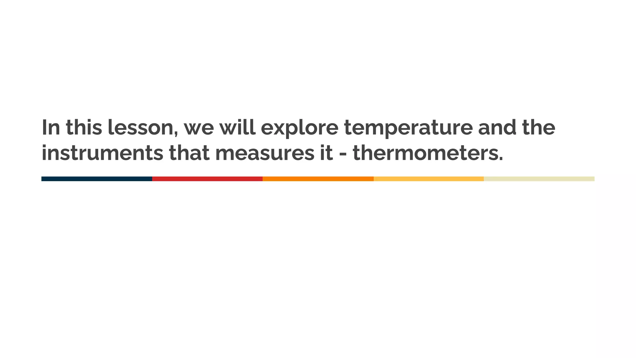 CSEC Science - Measuring Temperature