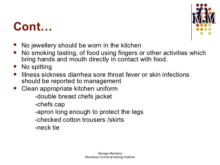 hygiene in catering kitchen hygiene rules