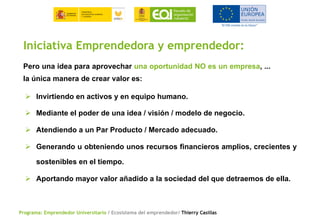 Ecosistema del emprendedor Emprendedor Universitario | PDF