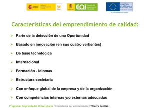 Ecosistema del emprendedor Emprendedor Universitario | PDF