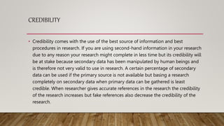 Characteristics of Research | PPTX