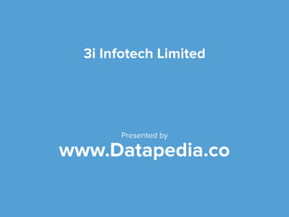 All about 3i Infotech Limited - Datapedia 