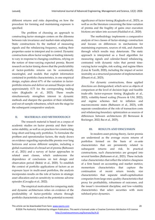 Comparative analysis of static and dynamic approaches to constructing ...