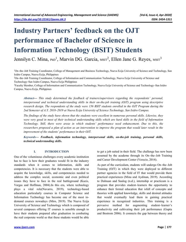 industry-partners-feedback-on-the-ojt-performance-of-bachelor-of