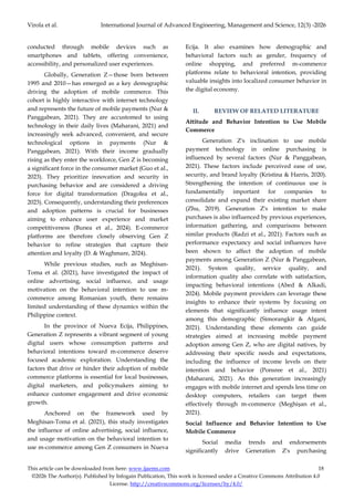 Understanding the behavioral Intention to Use Mobile Commerce Among ...