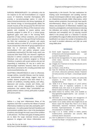 Diagnosis and Management of Asthma: A Review | PDF