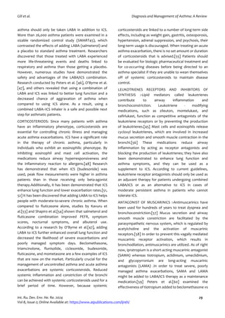 Diagnosis and Management of Asthma: A Review | PDF