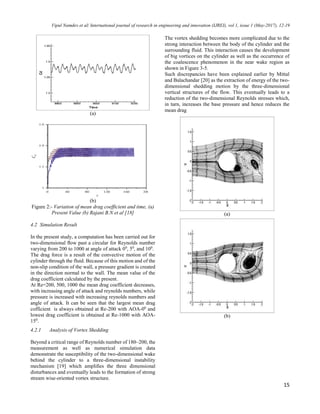 Analysis of vortex formation around a circular cylinder at low Reynolds ...