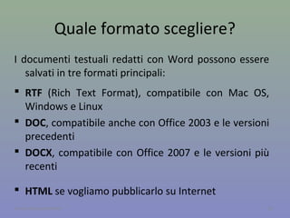 Il formato di un file
Quando si salva un file, i dati devono essere
registrati secondo regole precise (formato).
Poi, i file possono essere trasferiti attraverso un
canale (cavo ADSL, cavo di rete, bluetooth o
wi-fi).
10A cura di Jacques Bottel
 
