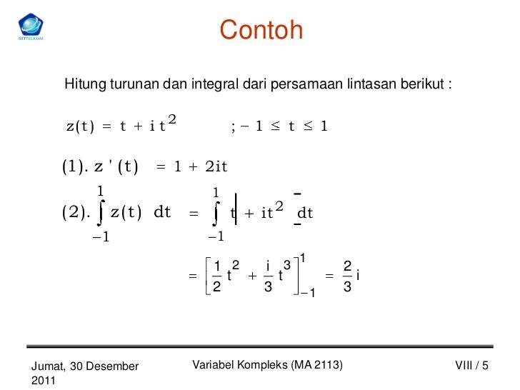 Contoh Soal Dan Pembahasan Integral Fungsi Kompleks