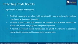 Protecting Trade Secrets
• Preventing or Minimizing Access and Dissemination
 Information Governance
o Proactive policies...