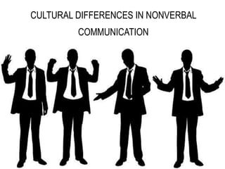 CULTURAL DIFFERENCES IN NONVERBAL
COMMUNICATION
 