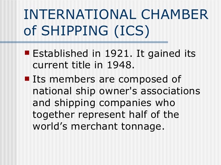3 international shipping organization