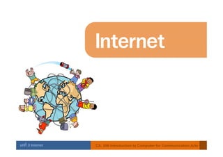 Internet


บทที่ 3 Internet   CA. 206 Introduction to Computer for Communication Arts
 