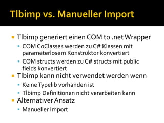 CCW in C++ verwenden