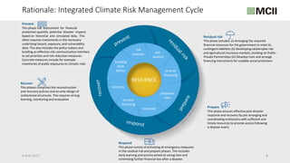 International climate change frameworks related to managing financial ...