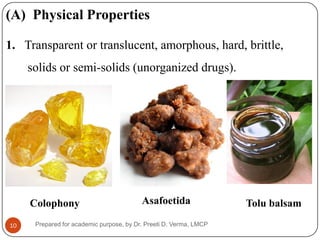 Introduction to Resins for DPH1 PCI syllabus | PPT