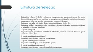 Estrutura de Seleção
 