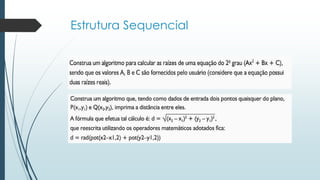 Estrutura Sequencial
 