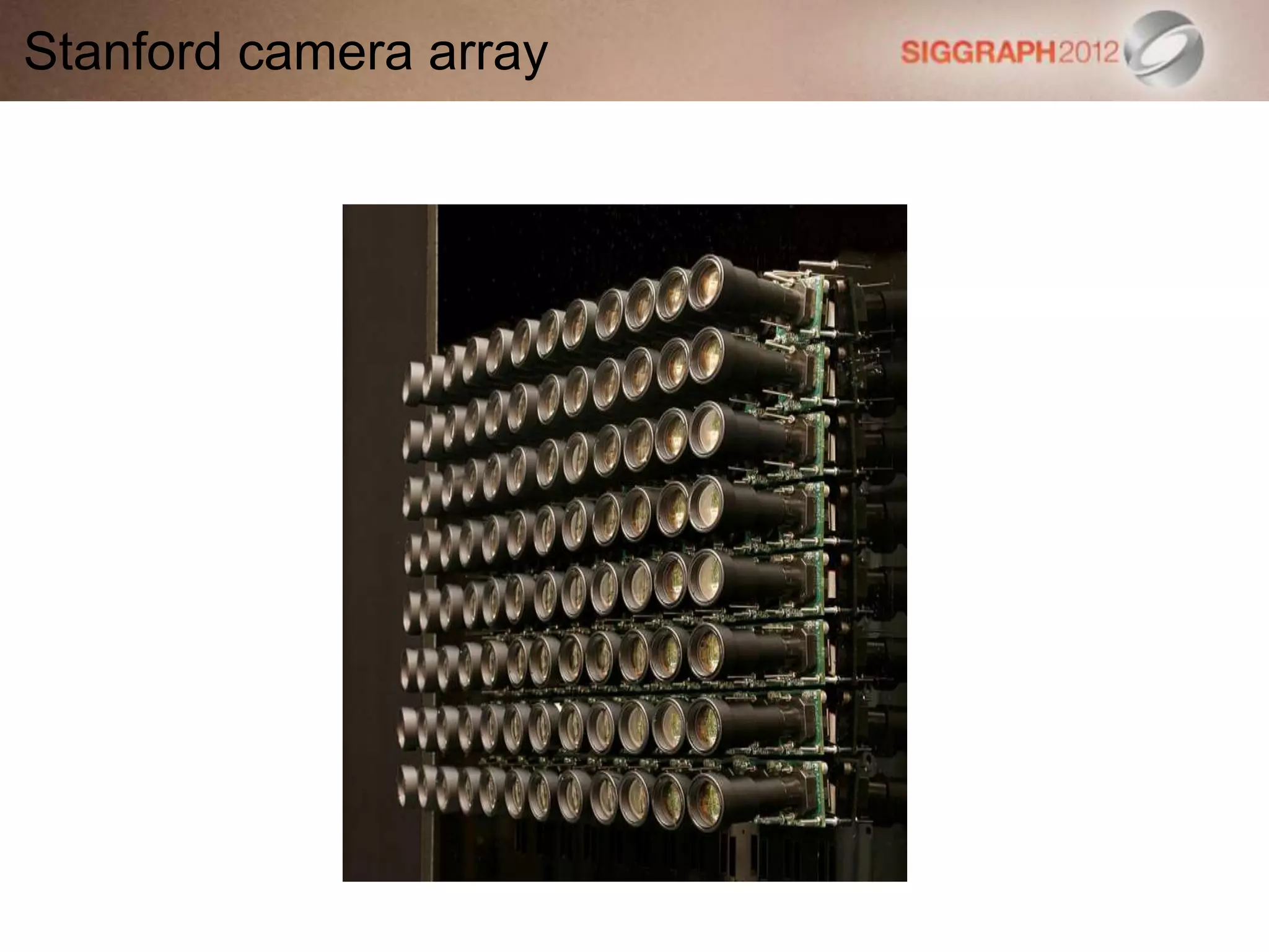 Stanford camera array
 