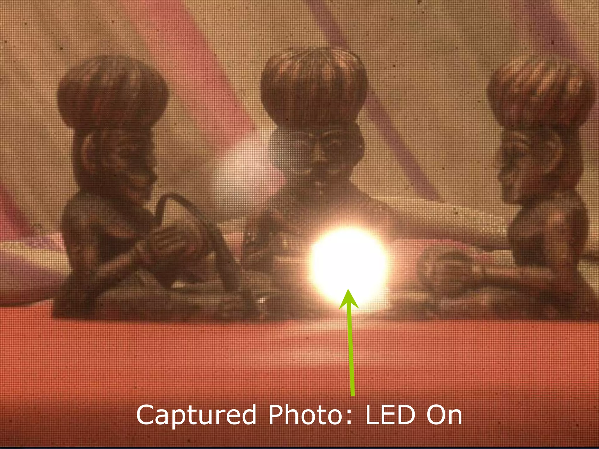 MERL, MIT Media Lab Glare Aware Photography: 4D Ray Sampling for Reducing Glare Raskar, Agrawal,
Wilson & Veeraraghavan
Captured Photo: LED On
 