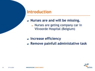 eHealth services can play an important role for the current and current and future delivery challenges to be faced by healthcare services in Europe. They can provide responses to the socio-economic challenges faced by European healthcare systems in the near and long term. Industry is expected to continue to be involved in the development of these services, as eHealth represents a considerable market for European and international industry players. However, in order to tap into this potential, it is necessary for eHealth services to be devised in such a way as to respond directly to the specific operational needs of the healthcare delivery stakeholders towards whom they are targeted. Essentially, eHealth services have to create value for all stakeholders by devising appropriate supporting business models. Failing to do so will just create a situation where healthcare professionals and institutions would lose trust in these solutions and, as a consequence, refrain from exploiting the positive externalities brought about by these eHealth systems and solutions.06/12/201018
