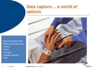 Data capture … a world of options06/12/20109Barcode Datamatrix
