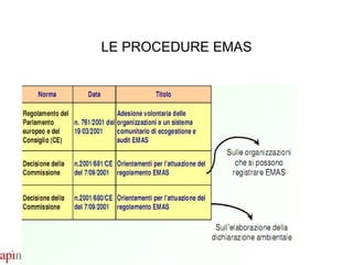 LE PROCEDURE EMAS 